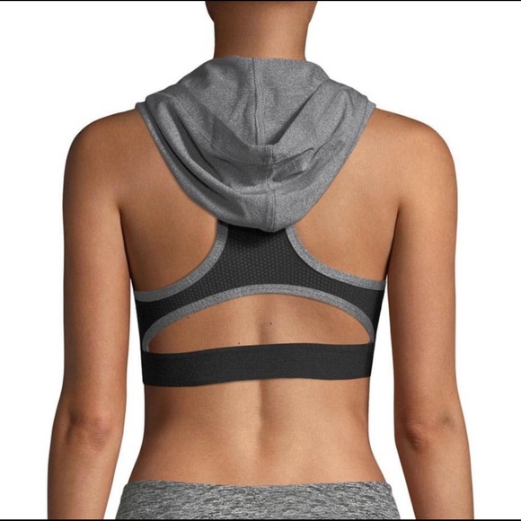 BCBGeneration Hooded Sports Bra - SZ Medium - Picture 3 of 8